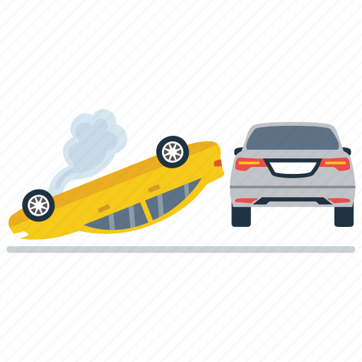 Car breakdown, car crash, car roll over, road accident, traffic collision icon - Download on Iconfinder