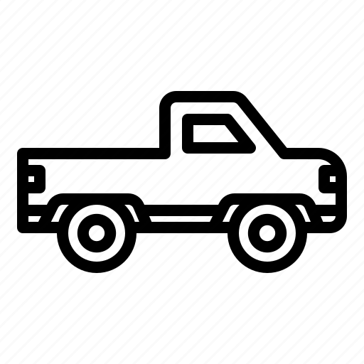 Pickup, truck, automobile, pick, up, transportation, vehicle icon - Download on Iconfinder