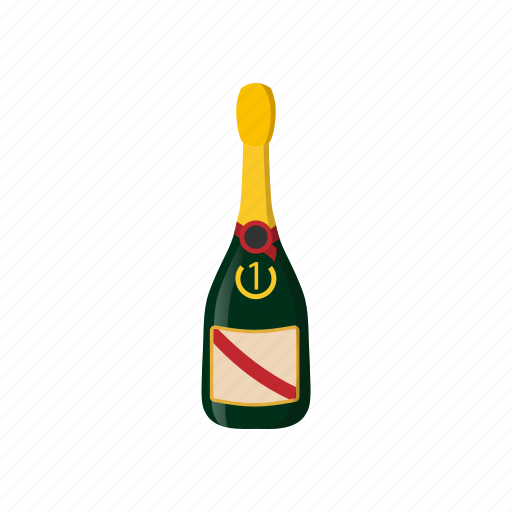 Cartoon, alcohol, beverage, bottle, champaign, drink, glass icon - Download on Iconfinder