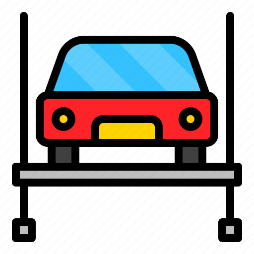 Car, car lift, repair, vehicle icon - Download on Iconfinder