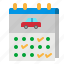 calendar, car, date, service, time 