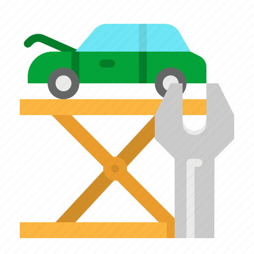 Car, lift, mechanic, service, transportation icon - Download on Iconfinder