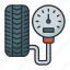 tyre, air pressure, tire, psi measuring, unit 