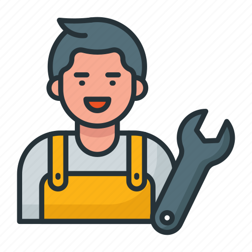 Automotive, technician, serviceman, mechanic, spanner, wrench, auto icon - Download on Iconfinder
