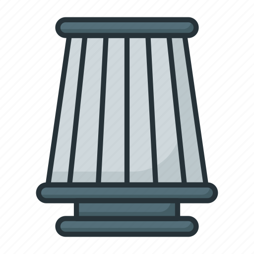 Conical, air filter, spare part, car filter, car cleaning icon - Download on Iconfinder