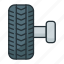 car tire, axel, auto service, auto balance, car part 