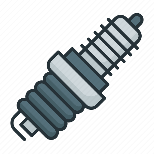 Spark plug, single side, electrode, car plug, electric plug, ignition plug icon - Download on Iconfinder