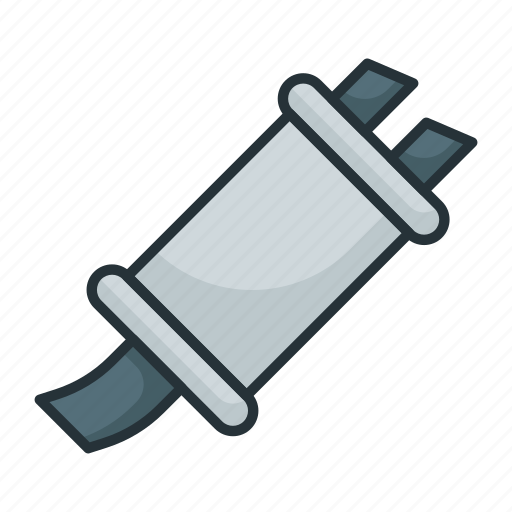 Muffler, tailpipe, car exhaust, spare part, catalytic, converter icon - Download on Iconfinder