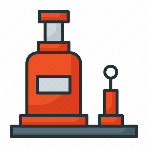 Hydraulic, bottle jack, vertical jack, car jack, hydrocylinder, lifter icon - Download on Iconfinder