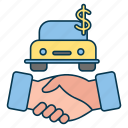 car, sales, rentals, shake hand, deal, buy, sell
