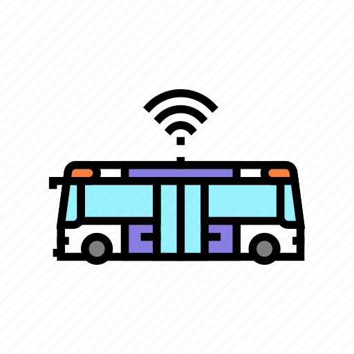 Unmanned, bus, car, self, vehicle, drive icon - Download on Iconfinder
