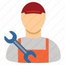 mechanic, service, service man, work, worker, tools, wrench