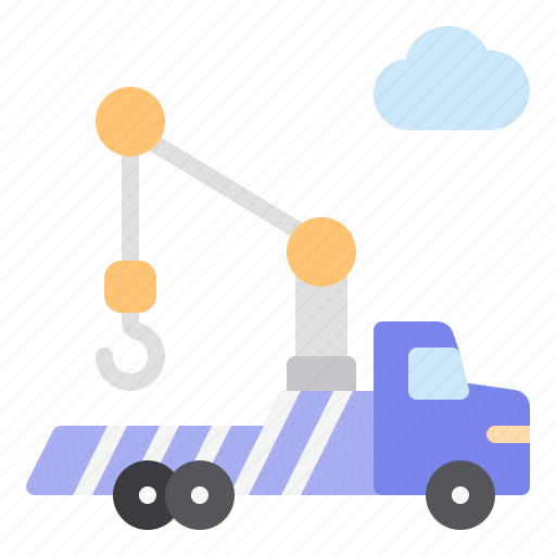 Construction, crane, hook, truck, vehicle icon - Download on Iconfinder
