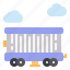 container, rail, trailer, train, truck 