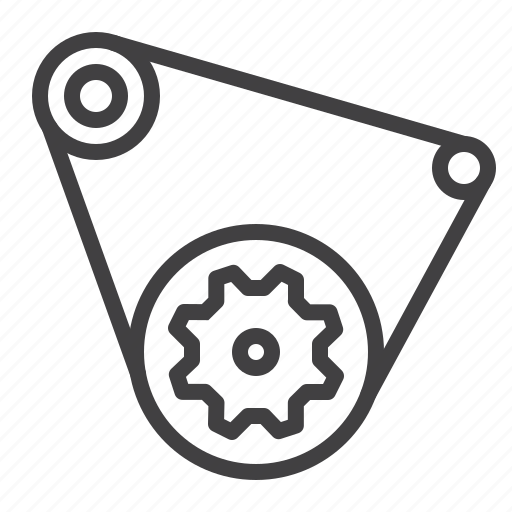 Belt, gear, engine, car icon - Download on Iconfinder