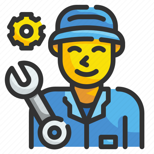 Worker, mechanic, man, engineer, technician, repair, professions icon - Download on Iconfinder