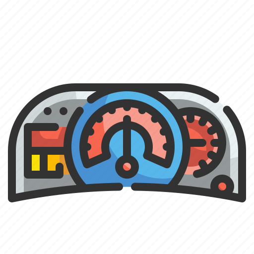Speedometer, velocity, gauge, dashboard, fast, car, measuring icon - Download on Iconfinder