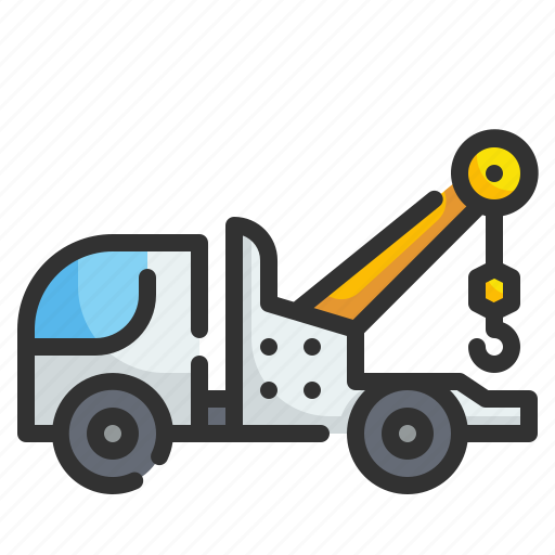 Mechanic, service, truck, crane, tow, car, transport icon - Download on Iconfinder