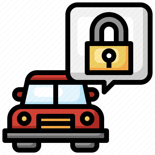 Locking, automobile, padlock, security, car icon - Download on Iconfinder