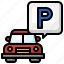 parking, transportation, signaling, automobile, car 