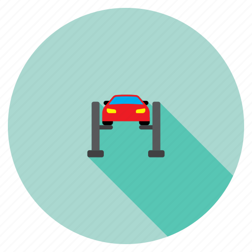 Car elevator, equipment, lift, repair, service, transportation, vehicle icon - Download on Iconfinder