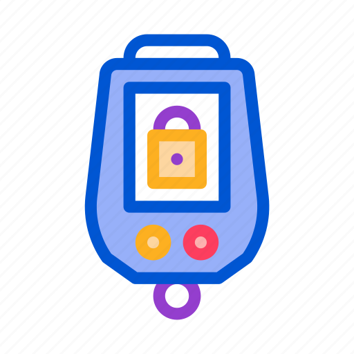 Alarm, car, key, padlock, secure, theft, vehicle icon - Download on Iconfinder