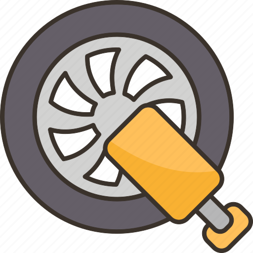 Wheel, locked, vehicle, fine, police icon - Download on Iconfinder
