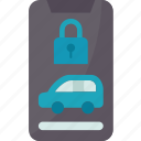 car, security, lock, mobile, application
