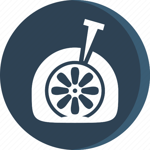 Automobile, car, garage, service, servicing, vehicle, flat tire icon - Download on Iconfinder