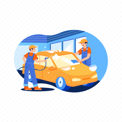 Transportation, vehicle, wash, web, work, service, garage illustration - Download on Iconfinder