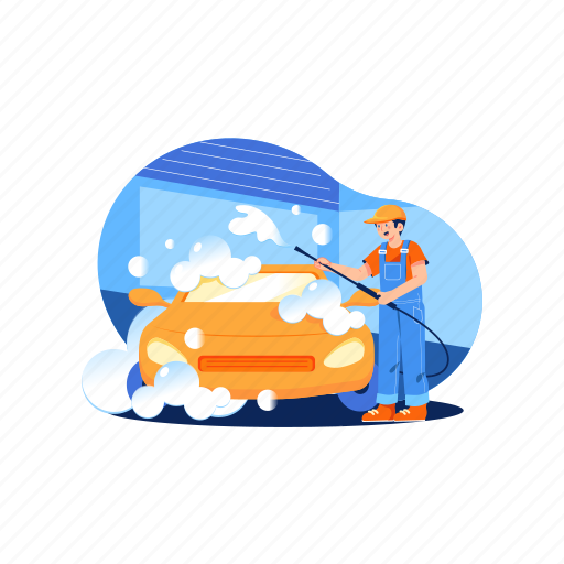 Transportation, vehicle, wash, web, work, service, garage illustration - Download on Iconfinder
