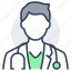 doctor, user, profession, healthcare, medical, avatar 