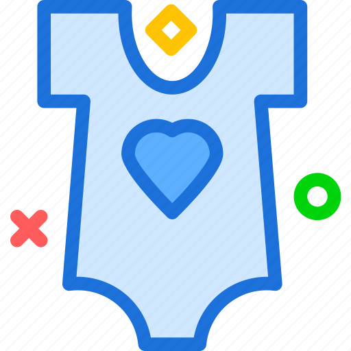 Baby, heart, love, shirt icon - Download on Iconfinder