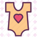 baby, heart, love, shirt