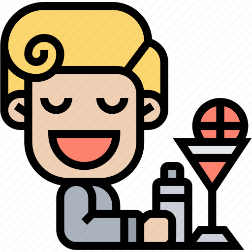 Bartender, mixologist, cocktail, bar, liquor icon - Download on Iconfinder