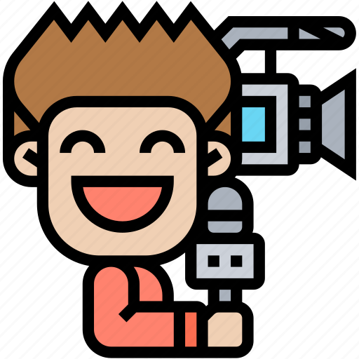 Journalist, press, reporter, news, broadcast icon - Download on Iconfinder