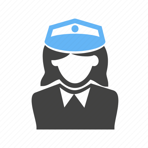 Lady, officer, police, woman, working icon - Download on Iconfinder