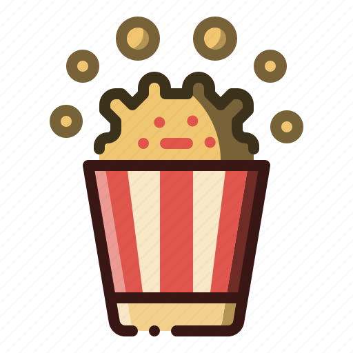 Snack, food, carnival, fast, pop corn icon - Download on Iconfinder
