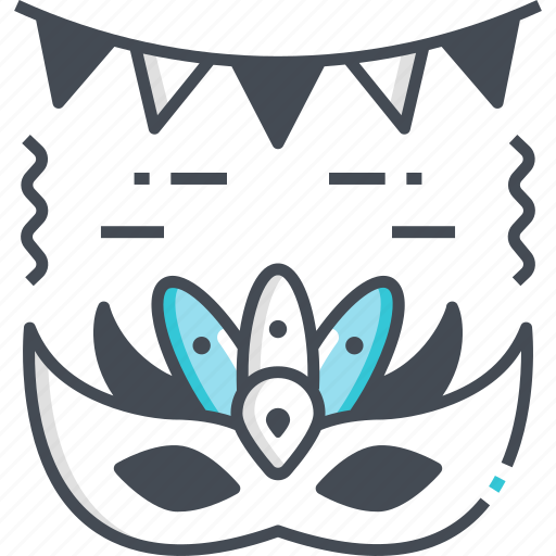 Carnival mask, eye mask, costume, decoration icon - Download on Iconfinder