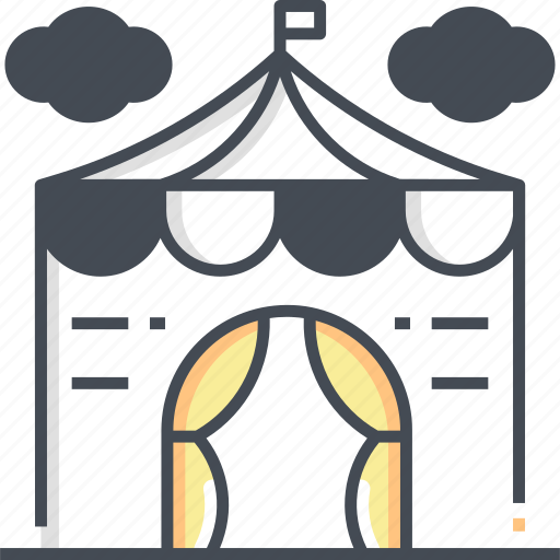 Circus tent, tent, carnival, festive, celebration icon - Download on Iconfinder