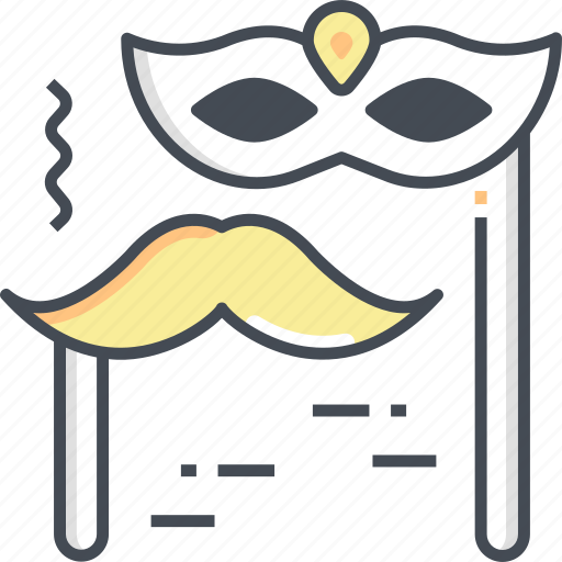 Costume, moustache, mask, carnival icon - Download on Iconfinder