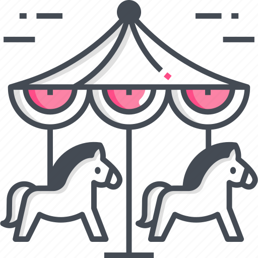 Carousel, kid and baby, fairground, amusement park, carnival, fun icon - Download on Iconfinder