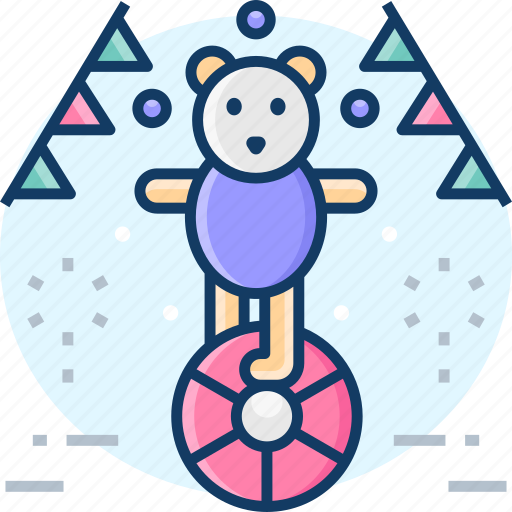 Unicycle, festival, amusement park, festive, carnival, celebration, circus icon - Download on Iconfinder