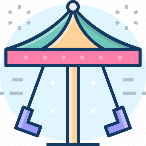 Carousel, carnival, swings, fairground icon - Download on Iconfinder