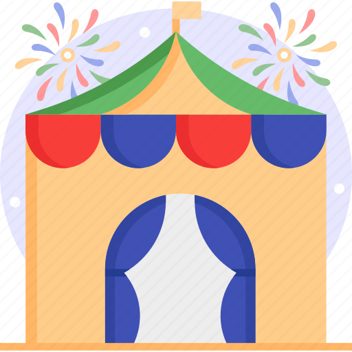 Circus tent, tent, carnival, festive, celebration icon - Download on Iconfinder