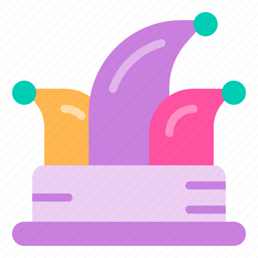 Carnival, celebration, clown, hat, party icon - Download on Iconfinder