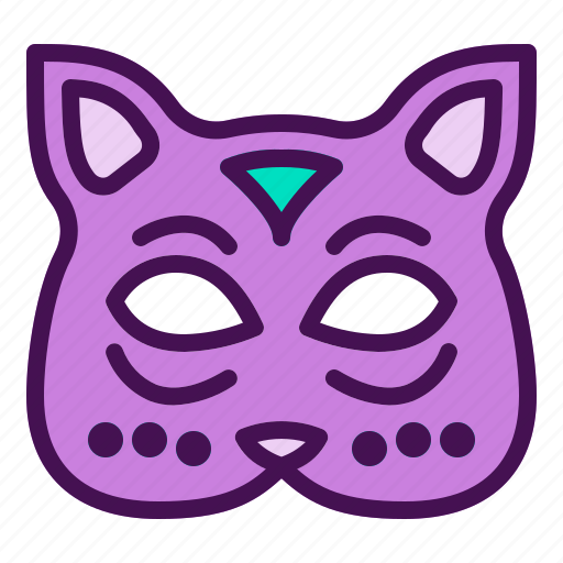 Carnival, cat, face, mask, party icon - Download on Iconfinder