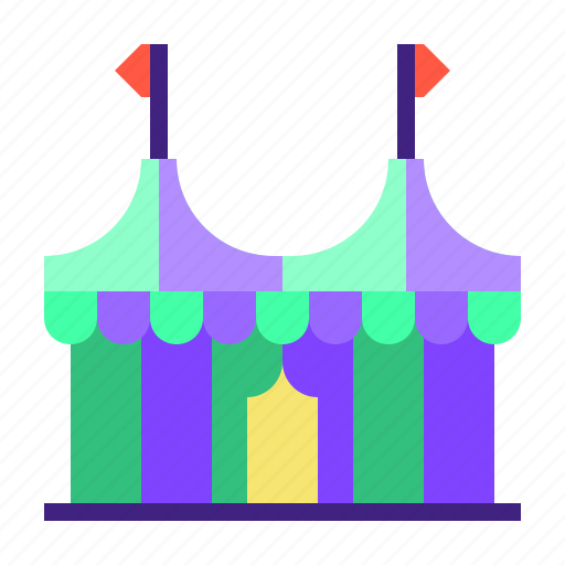 Tent, circus, carnival icon - Download on Iconfinder