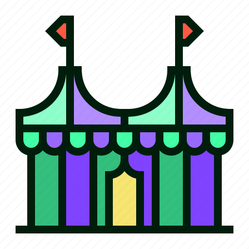 Tent, carnival, circus, show icon - Download on Iconfinder