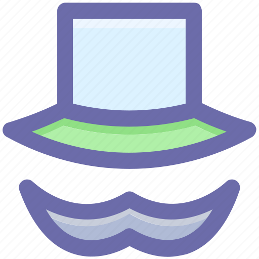 Hat, mustache, mustache and hat, mustache with hat icon - Download on Iconfinder